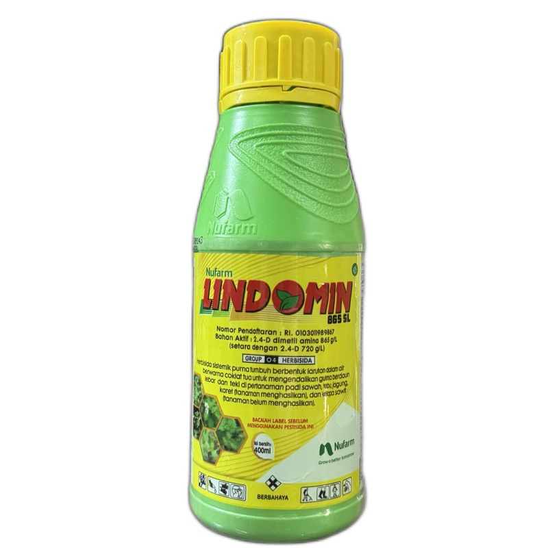 Jual HERBISIDA LINDOMIN 865 SL 400 ML/RACUN GULMA DAUN LEBAR&TEKI PADI ...