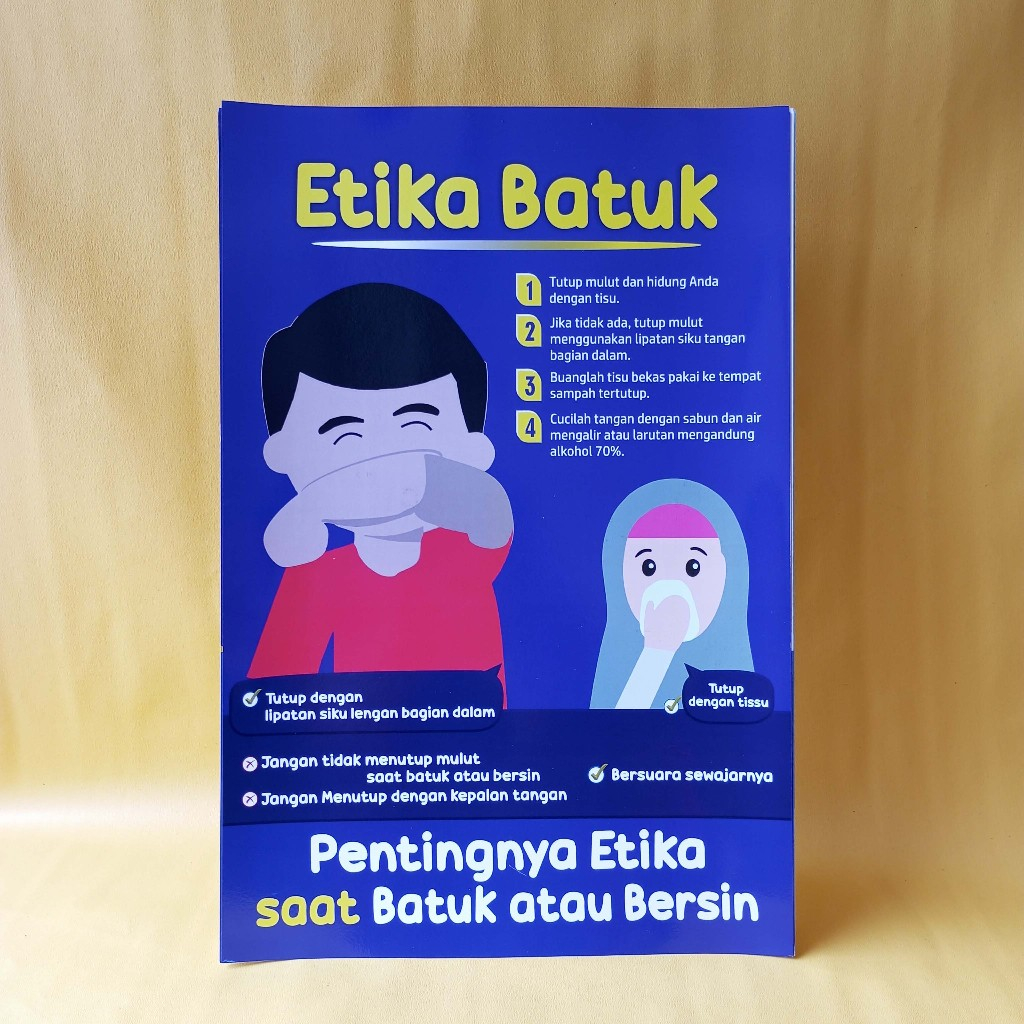 Jual Poster Etika Poster Etika Saat Batuk Poster Kesehatan Poster