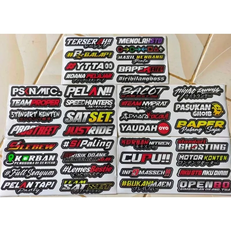 Jual Stiker Viral 10rb dapet 8pcs (random) | Shopee Indonesia