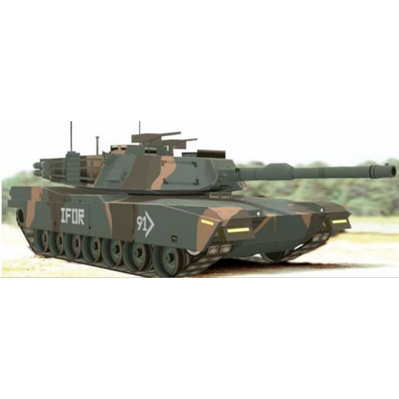 Jual Lembaran pola papercraft Tank Abrams M1A1 (PR-C5) | Shopee Indonesia