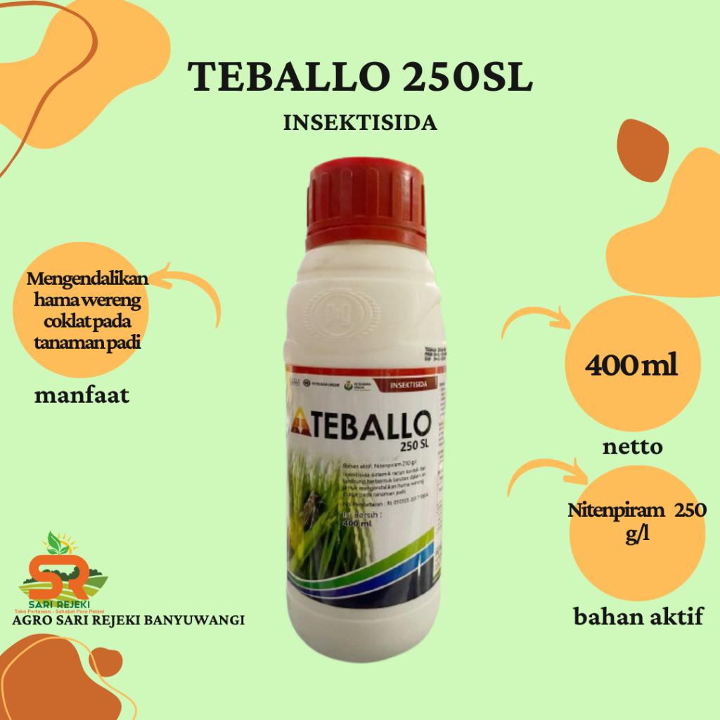 Jual Teballo Sl Ml Insektisida Pembasmi Hama Wereng Dan Walang Sangit Shopee Indonesia