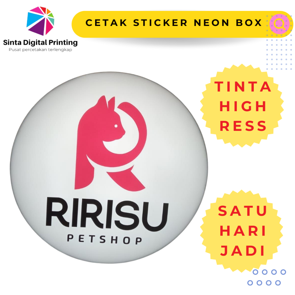 Jual Cetak Stiker Neon Box Outdoor Ritrama Vinyl / Sticker Custom ...
