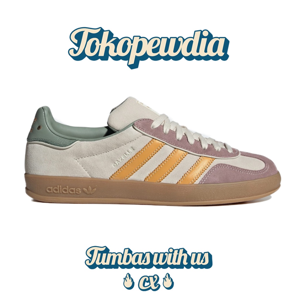 Jual Adidas Gazelle Indoor Beige Palm Gum | Shopee Indonesia