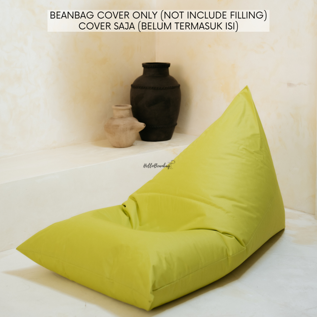 Jual COVER BEAN BAG Triangle SIZE LARGE BEANBAG MURAH TANPA ISI Kursi Pantai SARUNG beanbag Ukuran dewasa Shopee Indonesia