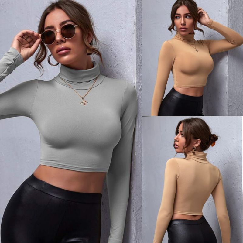 Jual Cropped Top Rajut 74427 | Shopee Indonesia