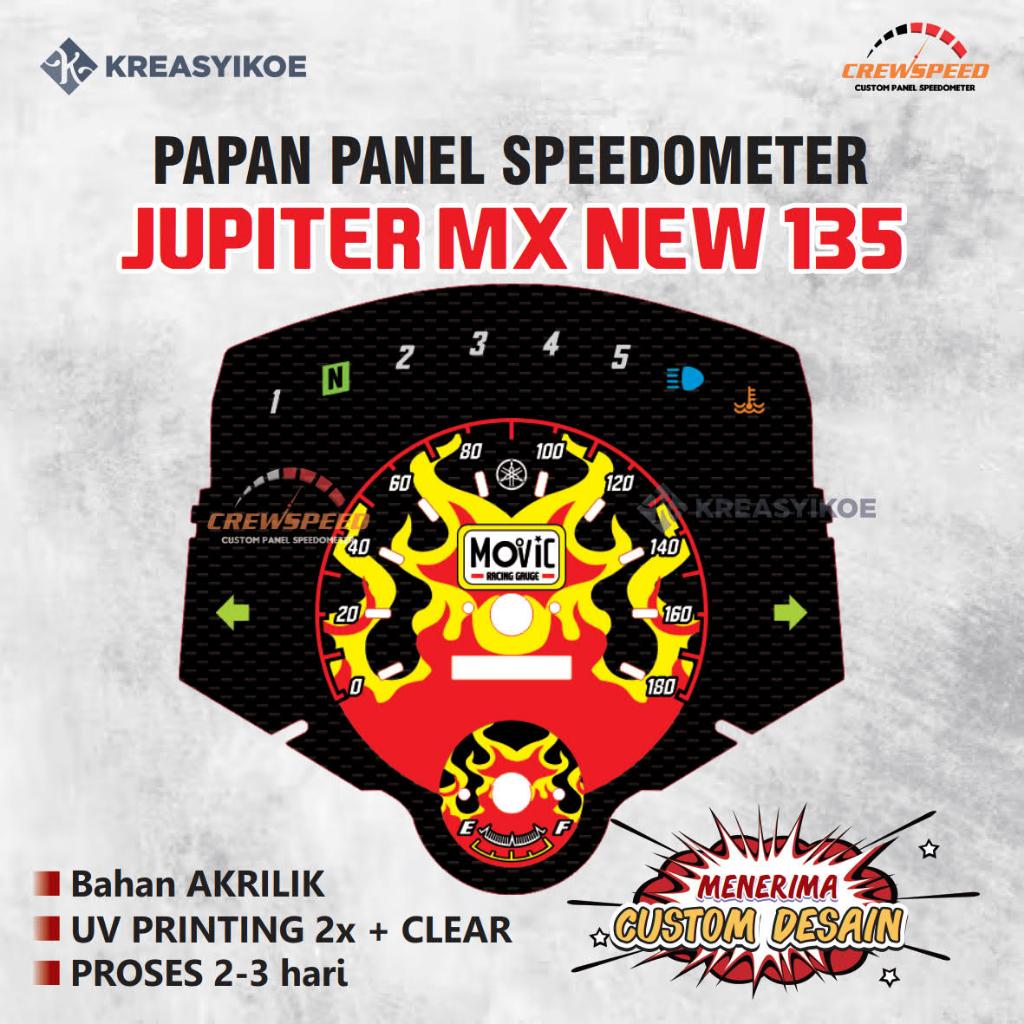 Jual Papan Panel Speedometer Yamaha Jupiter MX 135 NEW NJMX Custom ...