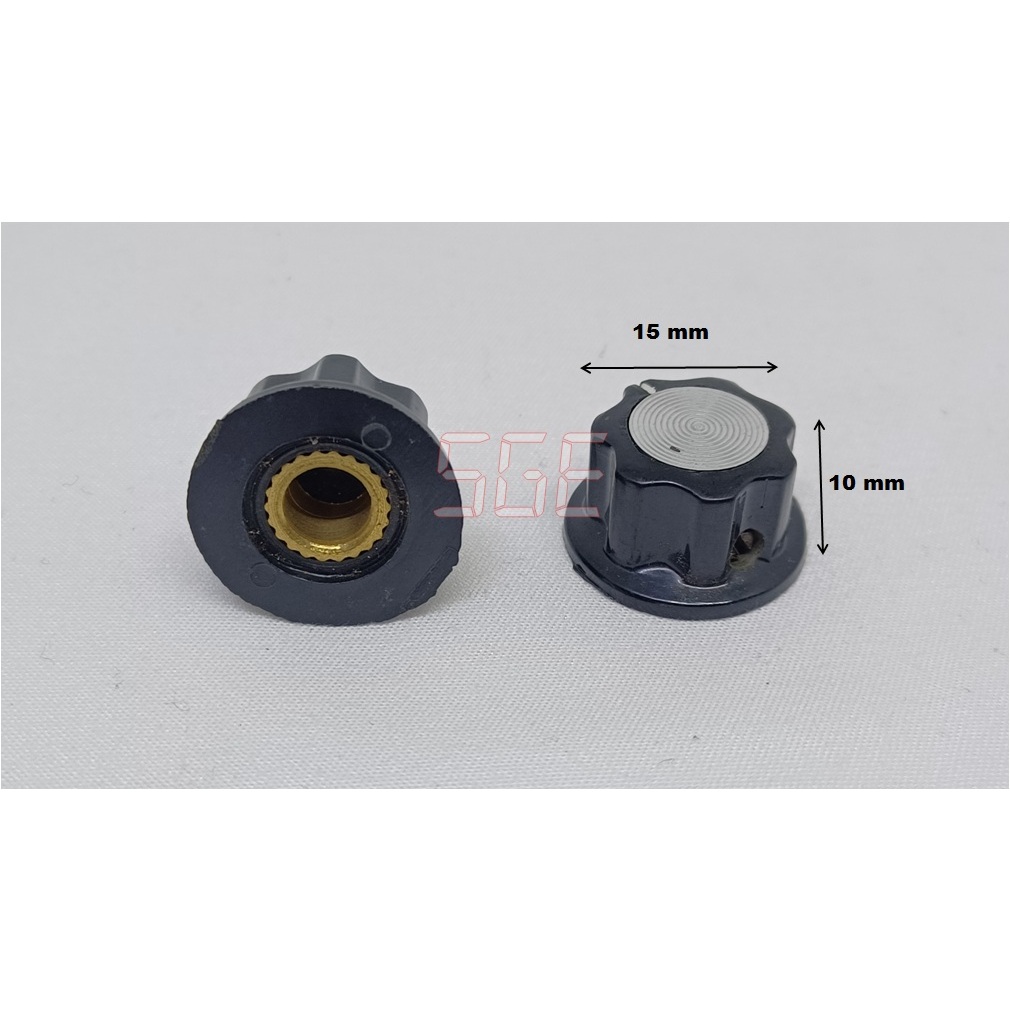 Jual Knop Potensio Bakelit Baut A-01 Knop Belimbing Diameter 15mm ...