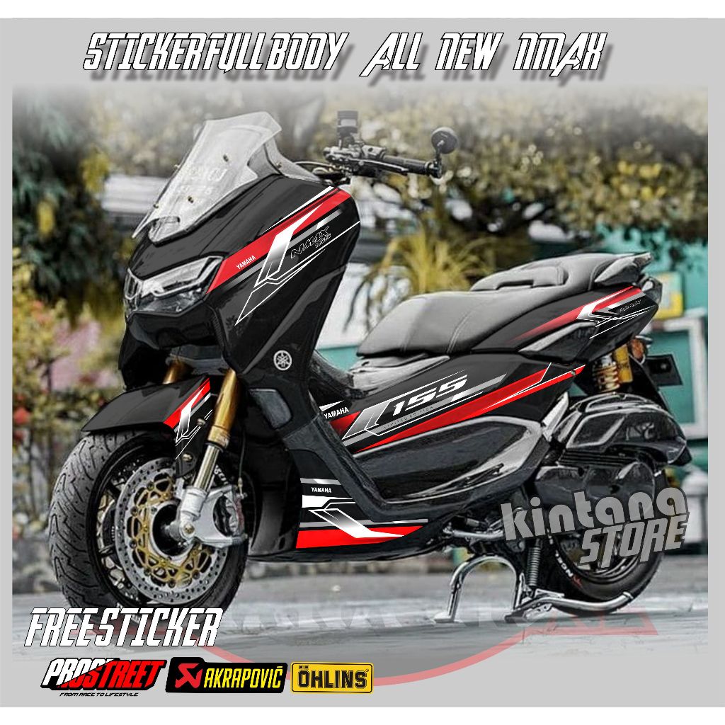 Jual decal nmax new sticker variasi motor yamaha nmax terbaru motif ...