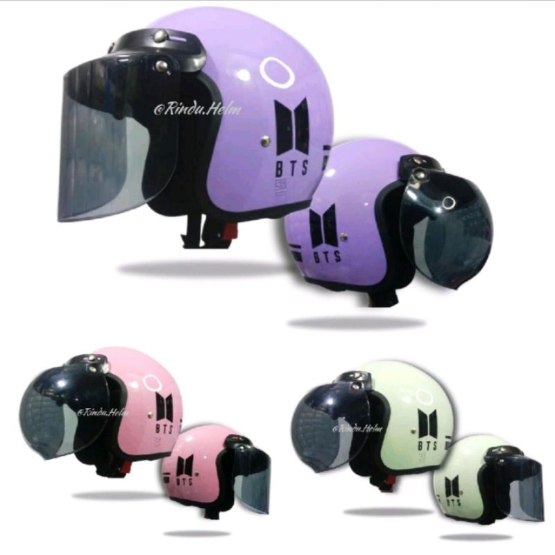 Jual Helm Bogo wanita BTS | Shopee Indonesia