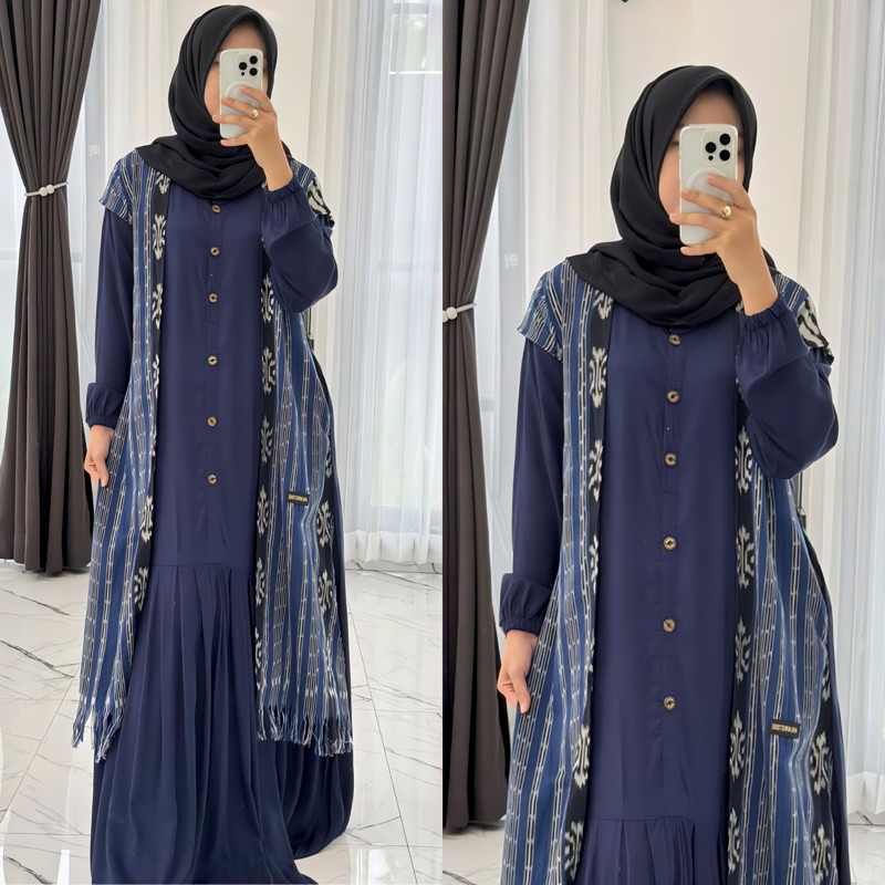 Jual Gamis Anjani Store Terbaru Twill Uniqlo By Anjani Sabila Shopee