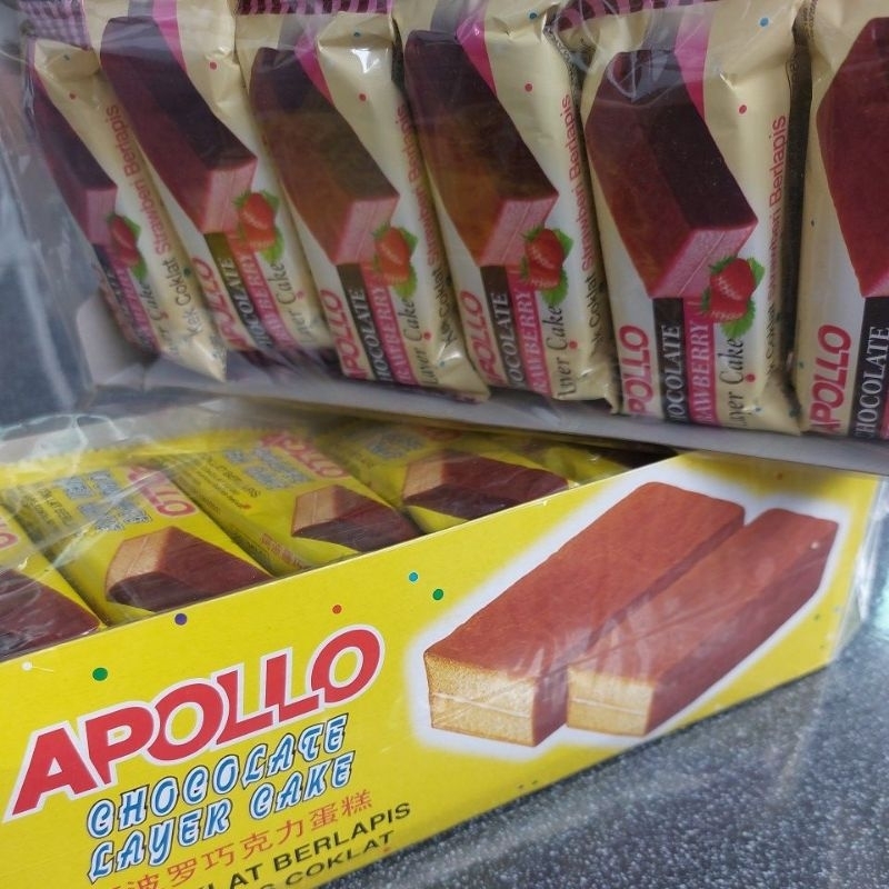 Jual Apollo Cake / apollo layer cake 24pcs / bolu lapis coklat ...