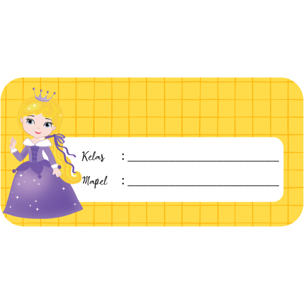 Jual Stiker custom nama buku sekolah anak sd smp tk label mata ...