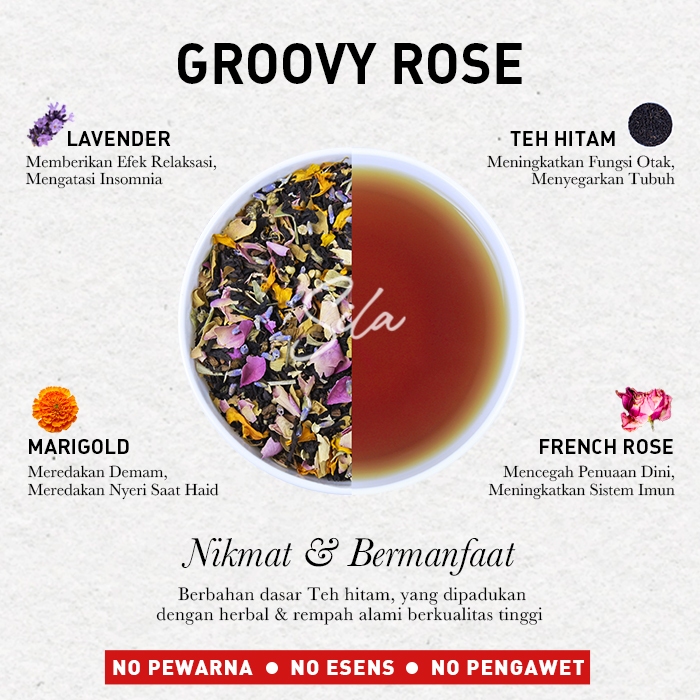 Jual Sila - Groovy Rose - Daily Gourmet - Artisan Tea Blend - Bulk ...