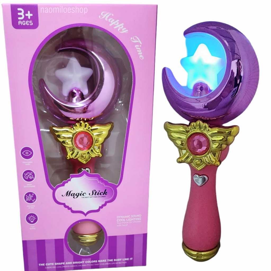 Jual Mainan anak Tongkat Sihir Sailor Moon tongkat peri anak magic wand ...