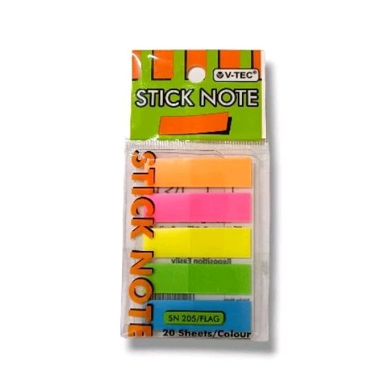 Jual sticky notes v-tec Flag kecil v-tec / kertas tempel penanda ...