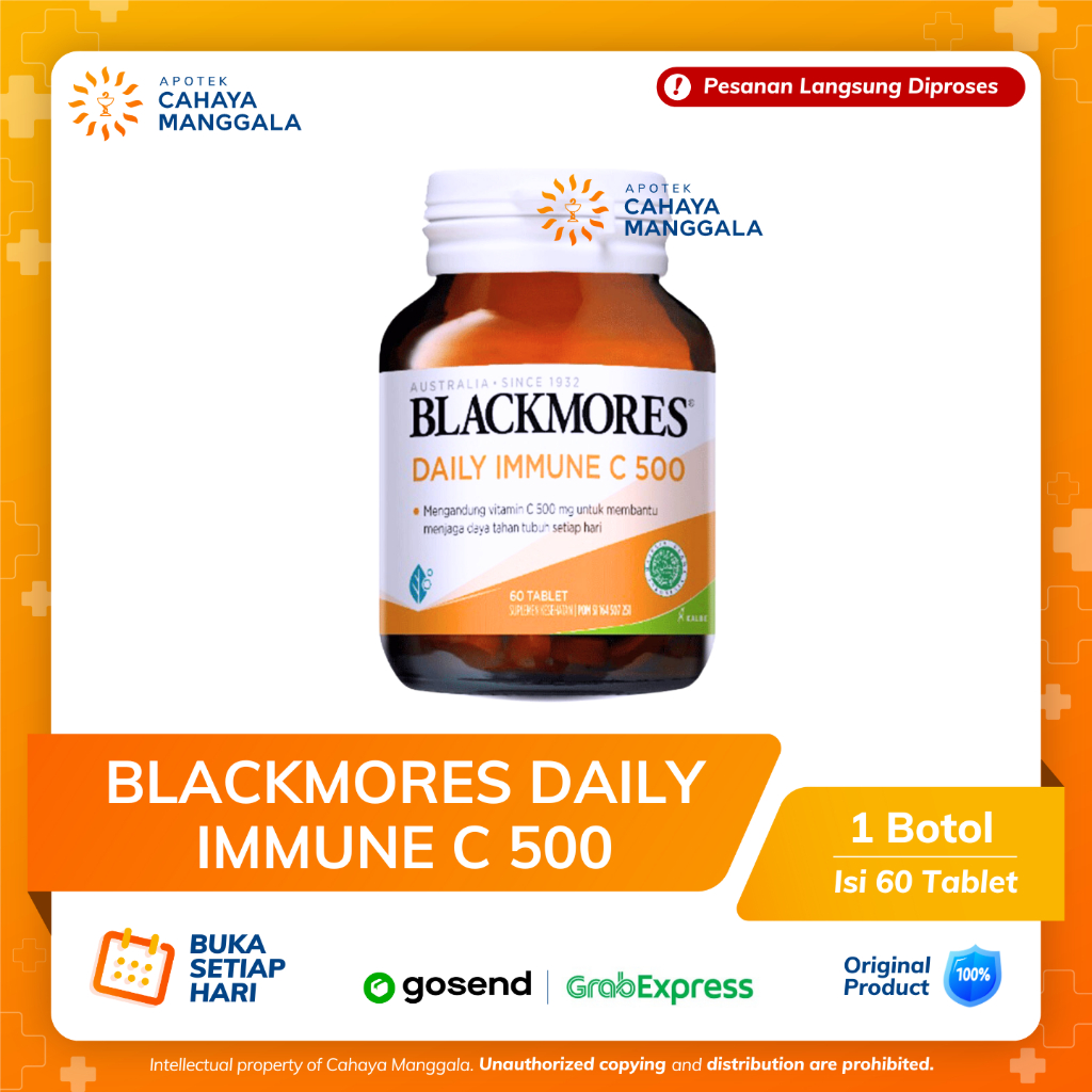 Jual BLACKMORES DAILY IMMUNE C BOTOL 30 TABLET | Shopee Indonesia