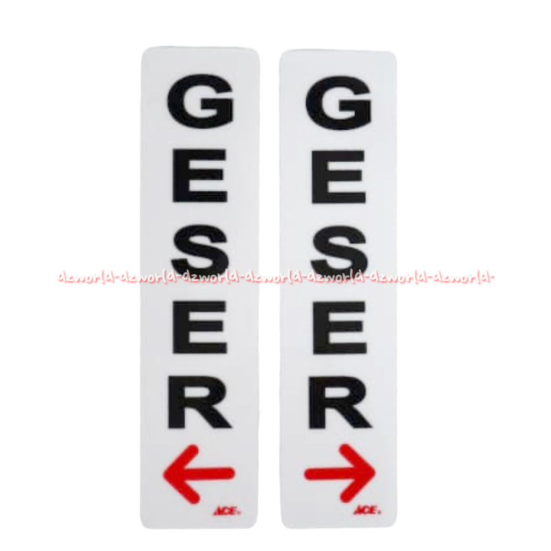 Jual Krisbow Sticker 20cm Anodized Acrilic Geser Panah Kiri Panah Kanan ...