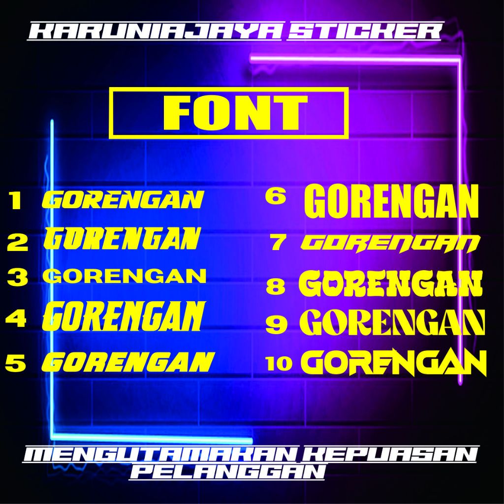 Jual Stiker Kaca Usaha Jualan Cutting Sticker Huruf Etalase grobak ...