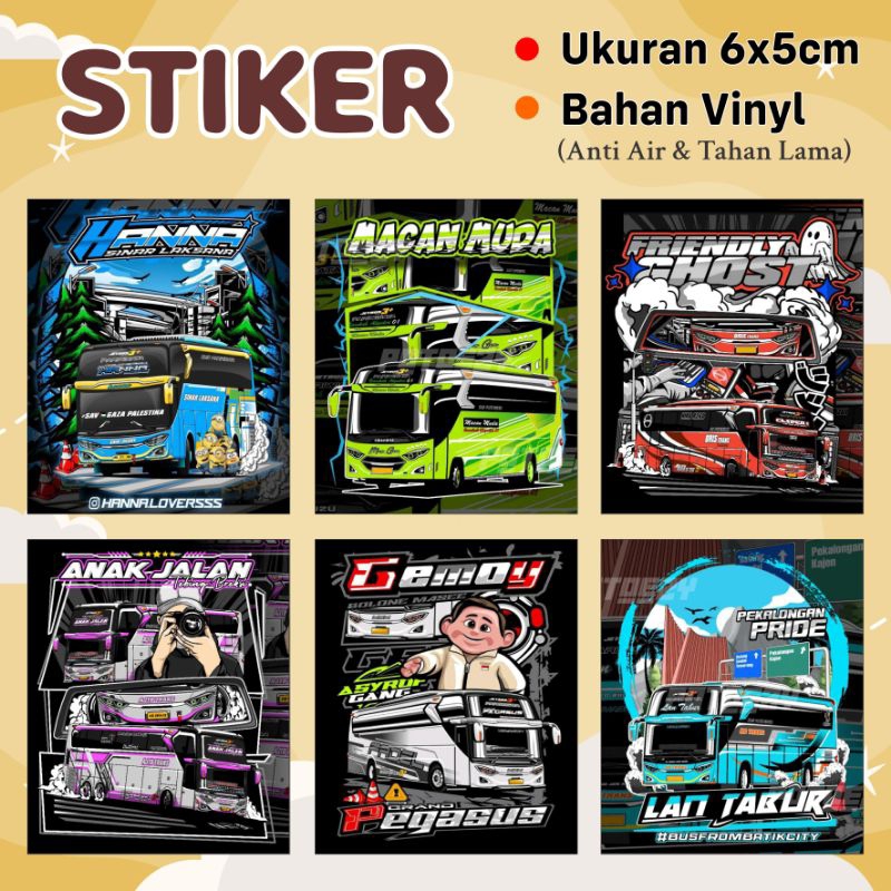 Jual STIKER BUS ORIGINAL (B) | Shopee Indonesia