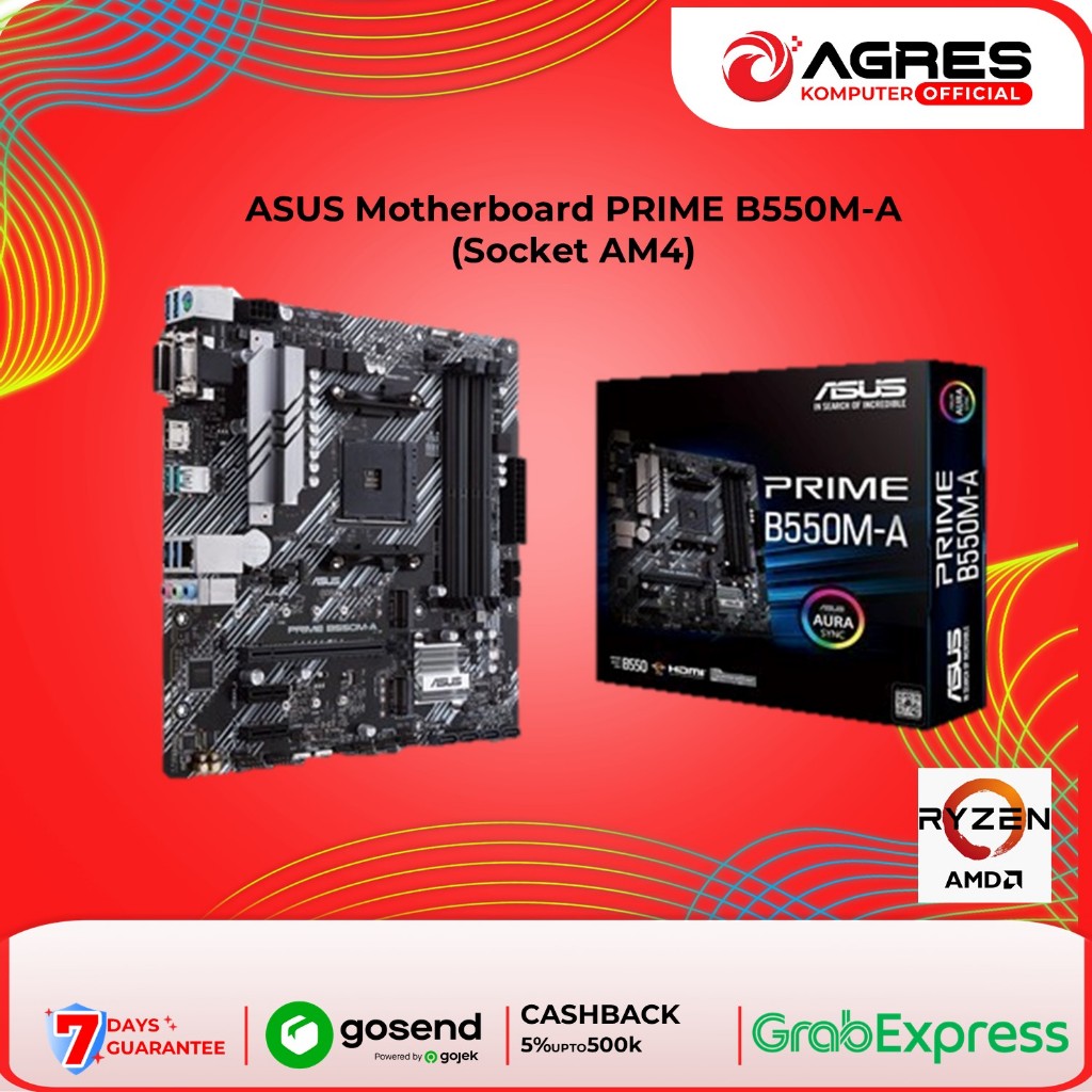 Jual ASUS Motherboard PRIME B550M-A (Socket AM4) | Shopee Indonesia