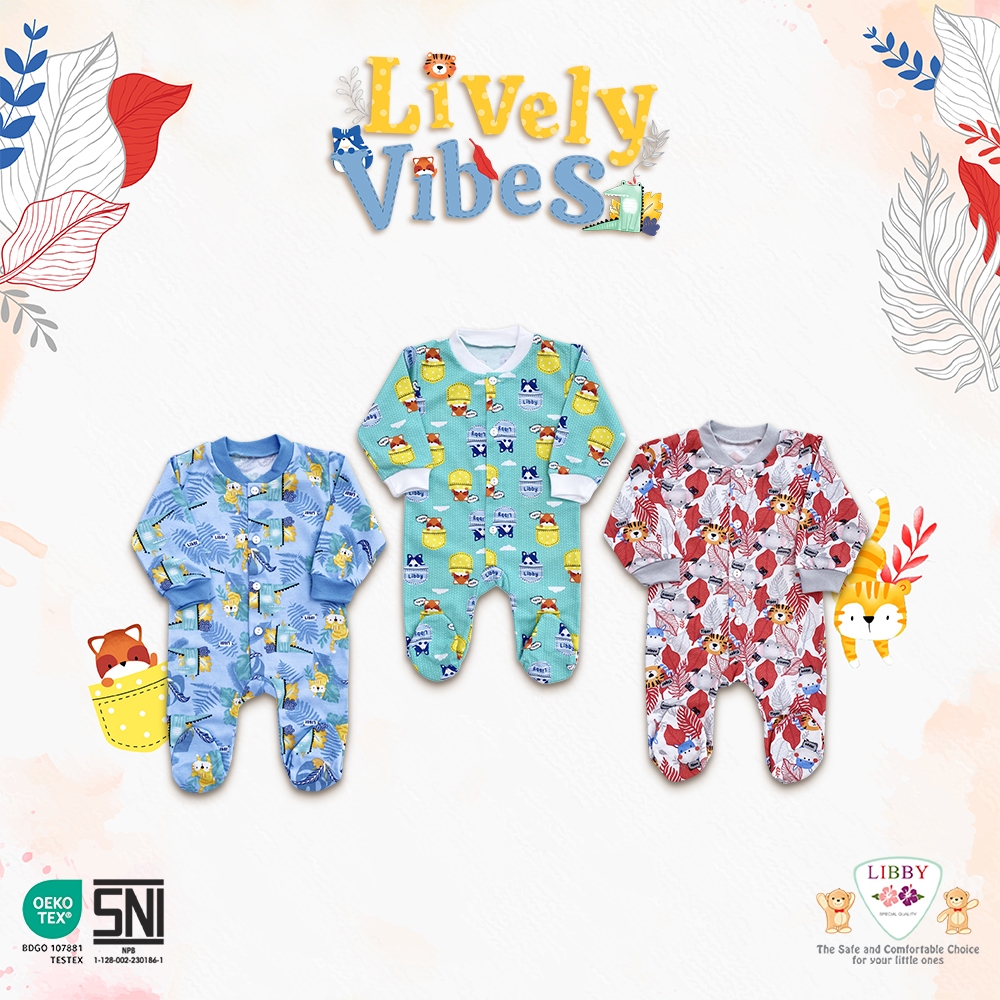 Jual Libby Baby Jumpsuit Tutup Kaki Motif Baby Collectionlively Vibes