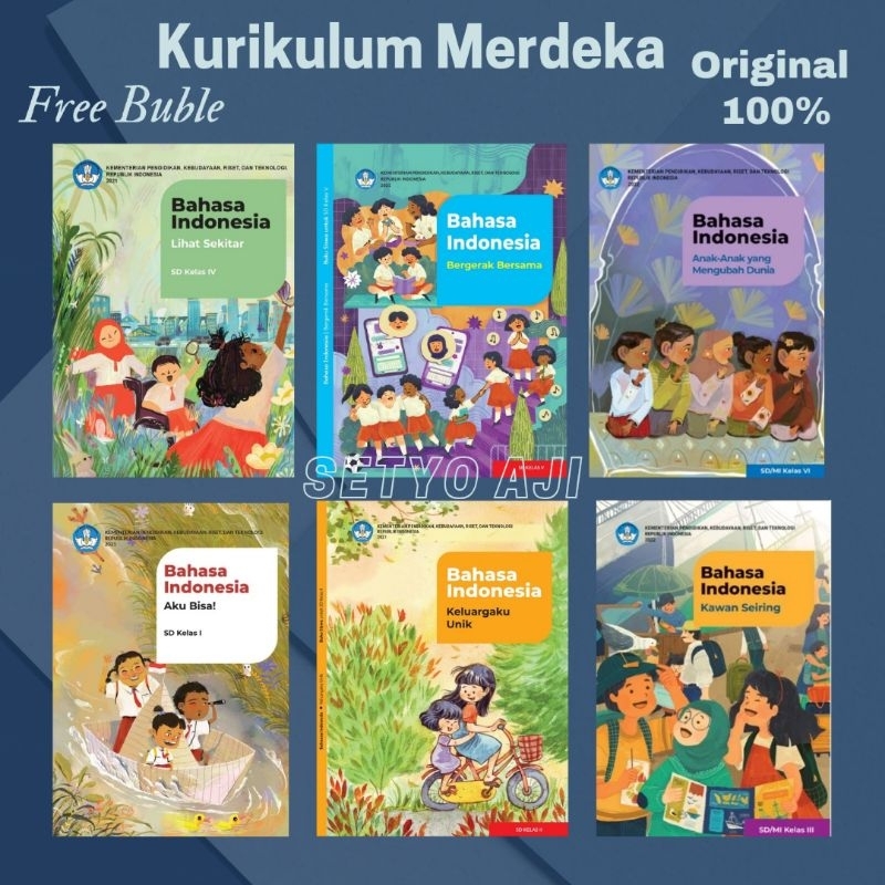 Jual Buku Siswa Bahasa Indonesia SD Kurikulum Merdeka Kelas 1 2 3 4 5 6 ...