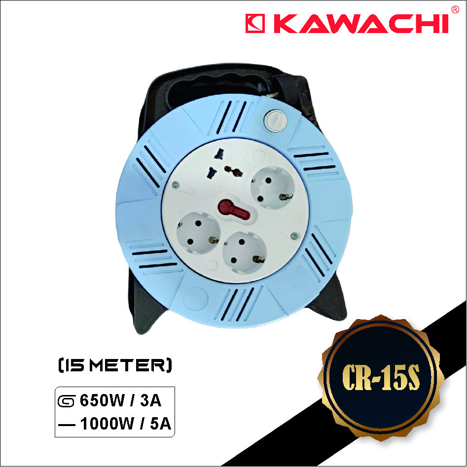 Jual Kawachi Kabel Rol/Stopkontak 3 Lubang + 1 Universal + Kabel ...