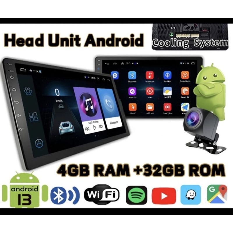 Jual HEAD UNIT DOUBLE DIN 2 DIN 7 INCH 9 INCH ANDROID 4GB RAM + 32 ...