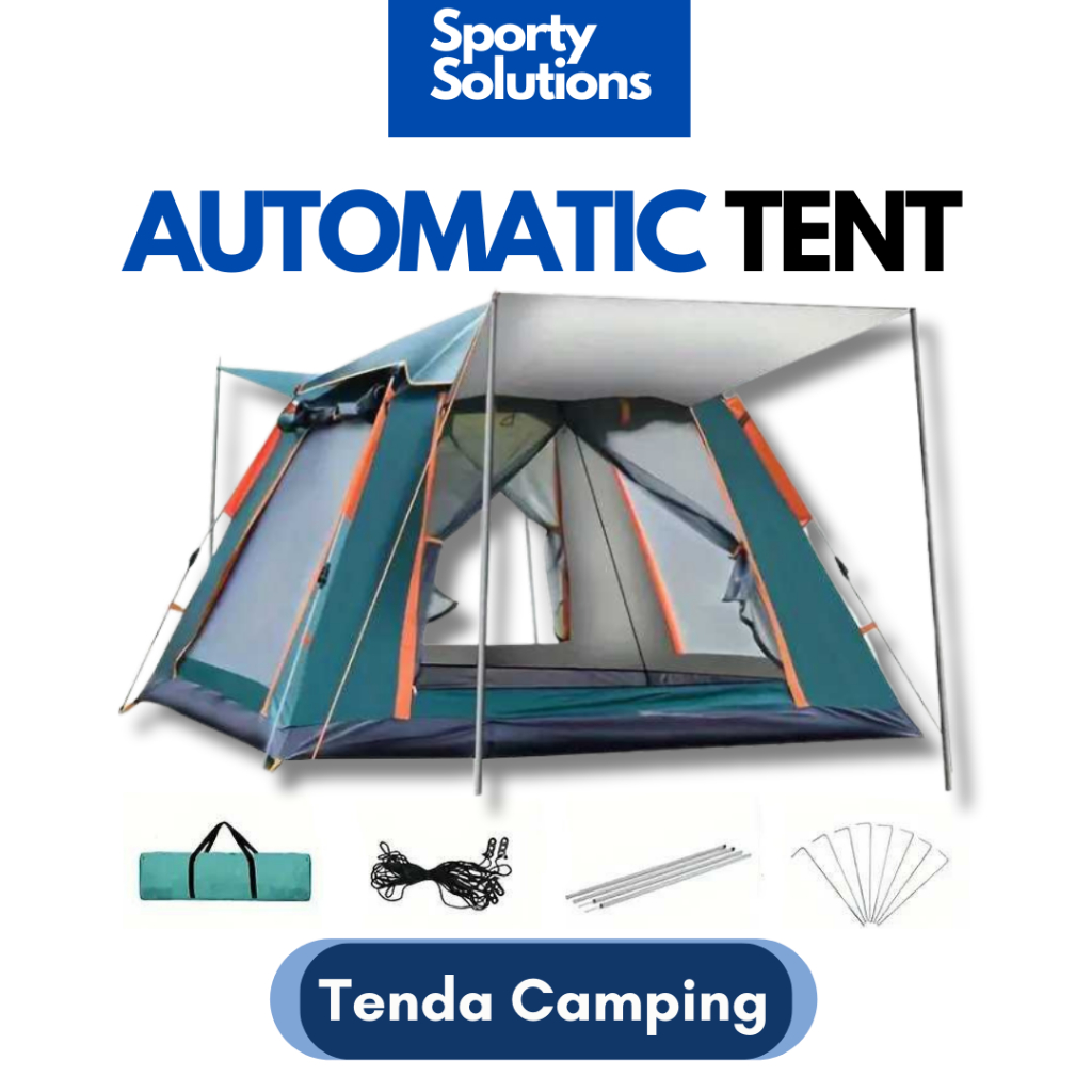 Jual Tenda Camping Kemping Kapasitas 4 Orang Tenda Otomatis Outdoor