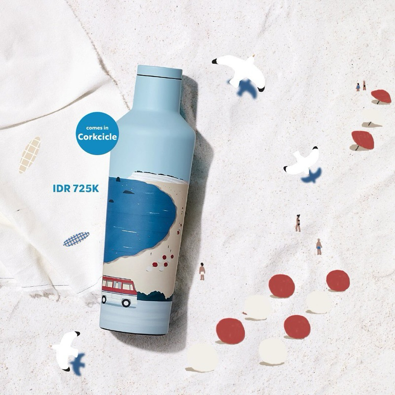 Jual Official Tumbler Starbucks X Corkcicle 2024 Seaside Getaway