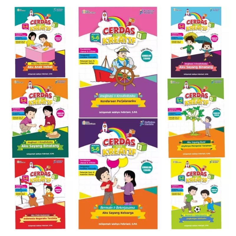 Jual Paket Buku Cerdas Dan Kreatif Kurikulum Merdeka Usia 5-6 Tahun Isi ...