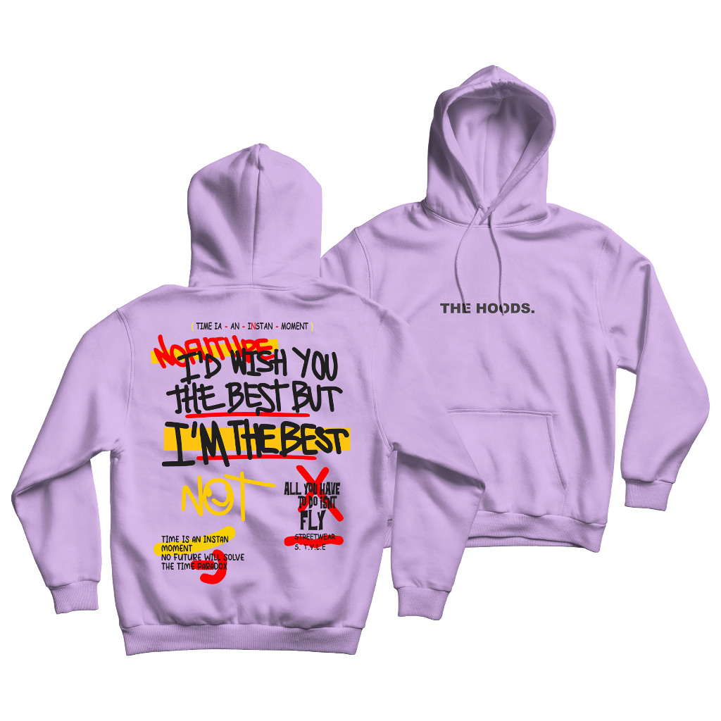 WGUD'S Hoodie Jumper I'D WISH [sablon DTF] Unisex Pria Wanita *PREMIUM  QUALITY*