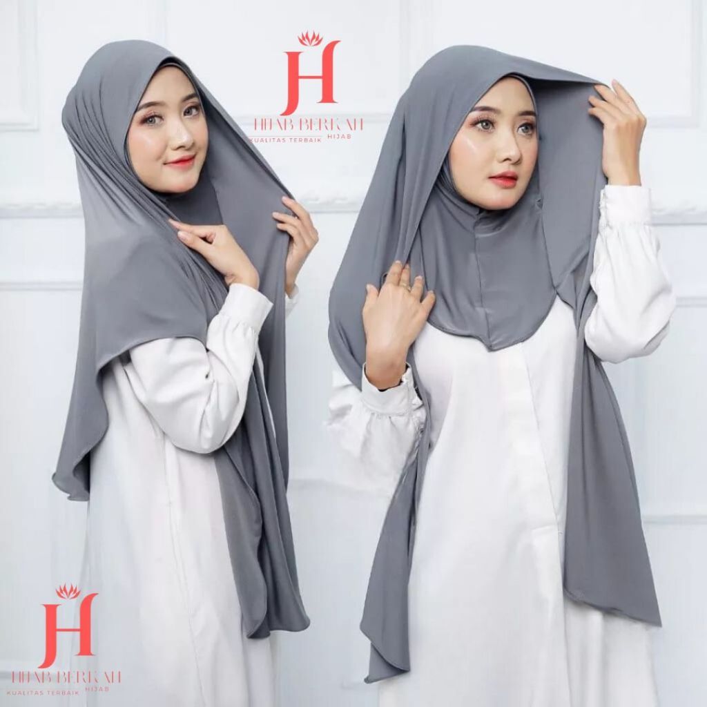 Jual Jilbab instan Pasmina inner Jersey premium Menutup leher Kerudung ...