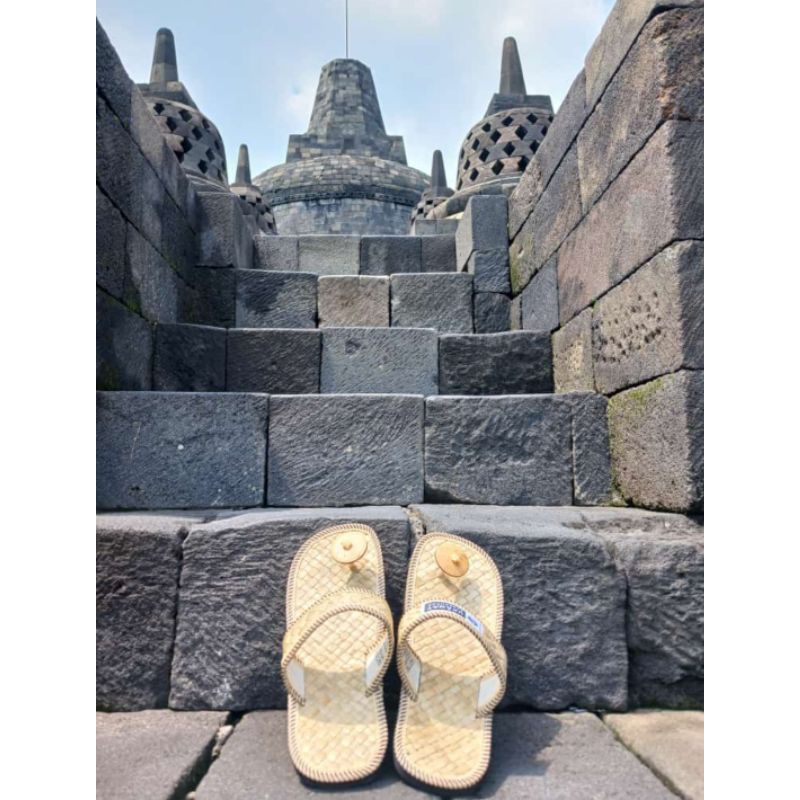 Jual UPANAT Sandal Anyam Borobudur Jepit Bulat | Shopee Indonesia