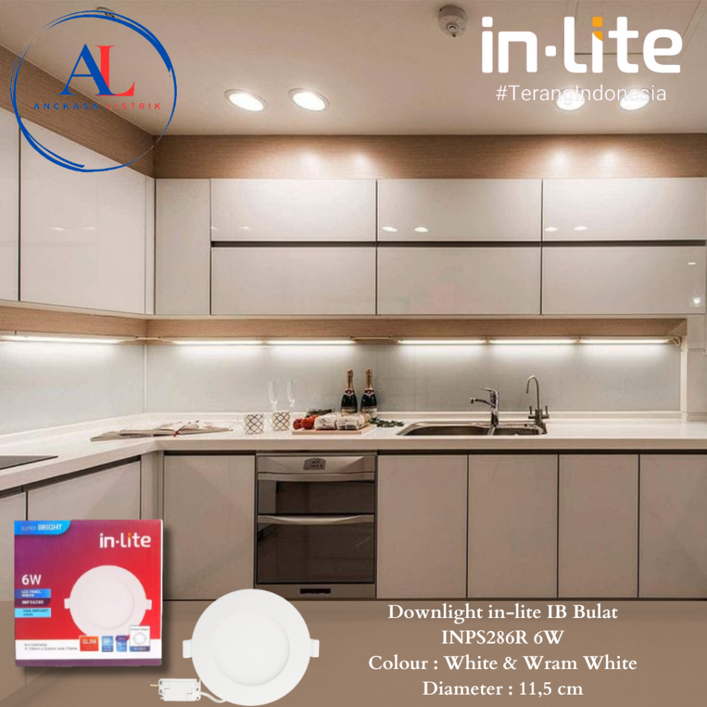Jual LAMPU DOWNLIGHT / PANEL LIGHT LED INLITE INPS628R 6 WATT | Shopee ...