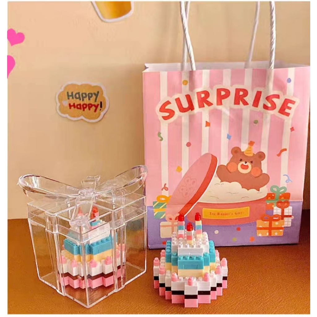 Jual BaBee Kue Balok Bricks Mainan Kue Ulang Tahun Blok Kue Kecil ...