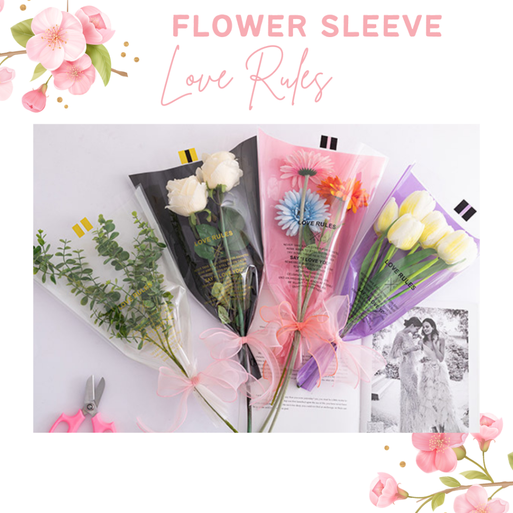 Jual Flower Sleeve Plastik Kantongan Bunga Warna Plastik Buket Bunga ...