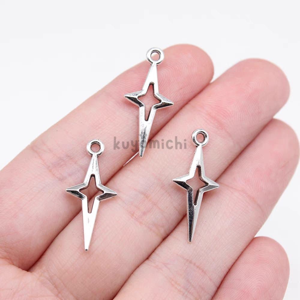 Jual Charm Bintang / Sparkle Star Besi Premium Aksesoris Besi Charm ...