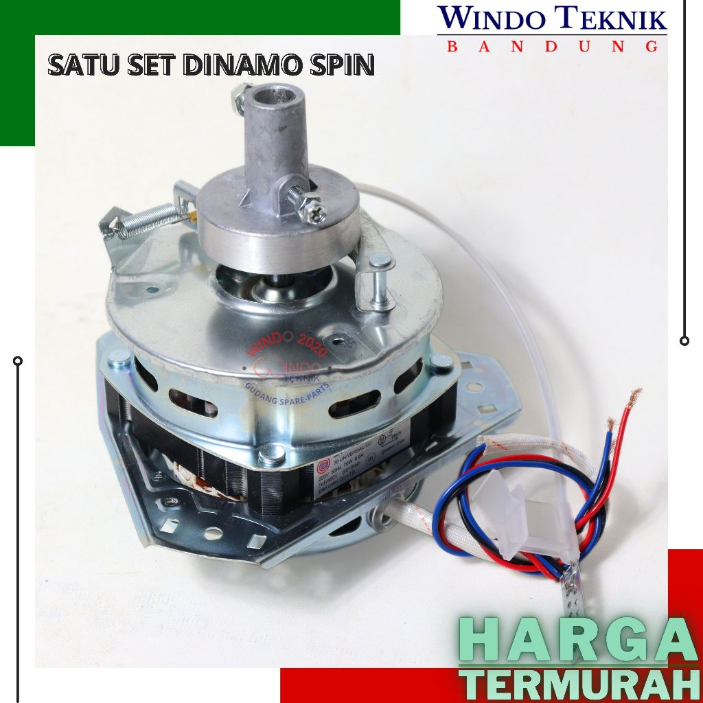 Jual Jual Set Motor Dinamo Spin Pengering Mesin Cuci Tabung Set