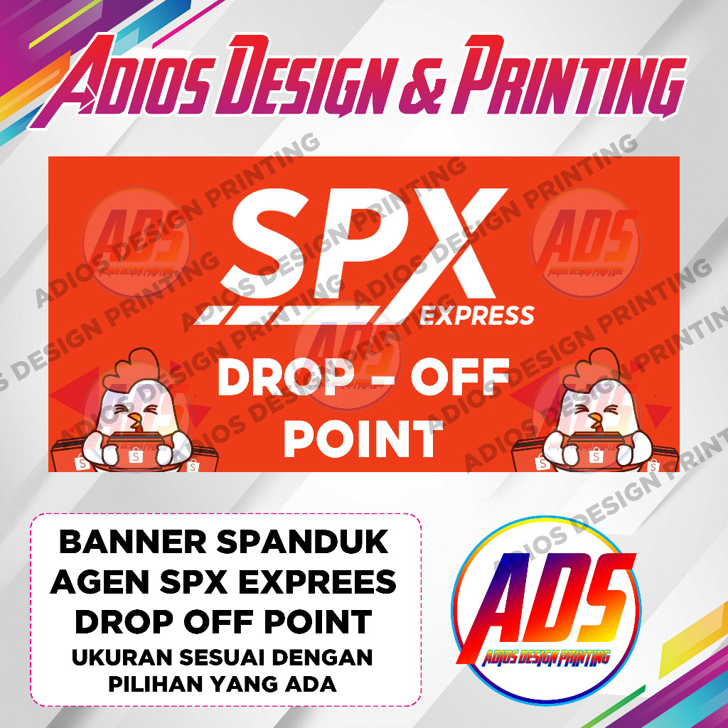 Jual Spanduk Banner Agen Shopee Express / Spanduk Banner Agen SPX ...