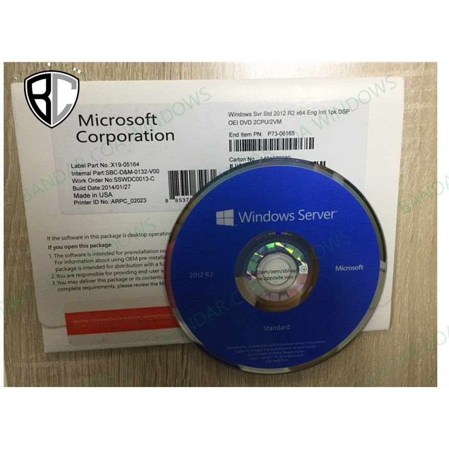 Jual Windows Server 2012 R2 Standar (Full Pack Original 64 Bit Lifetime ...
