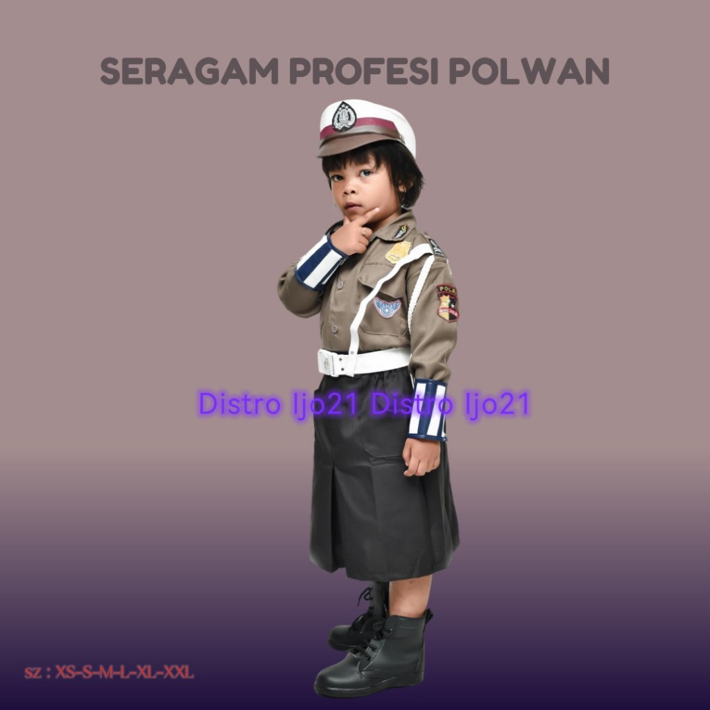 Jual PROFESI ANAK POLWAN ROK CARNAVAL AGUSTUSSAN STELAN POLISI ANAK ...