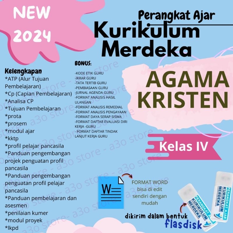 Jual RPP MERDEKA / modul ajar / RPP AGAMA KRISTEN KRLAS 4 SD kurikulum ...