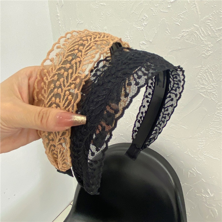 Jual Bando Brokat Bandana Lebar 5cm Brunch Premium Korean Headband Wide ...