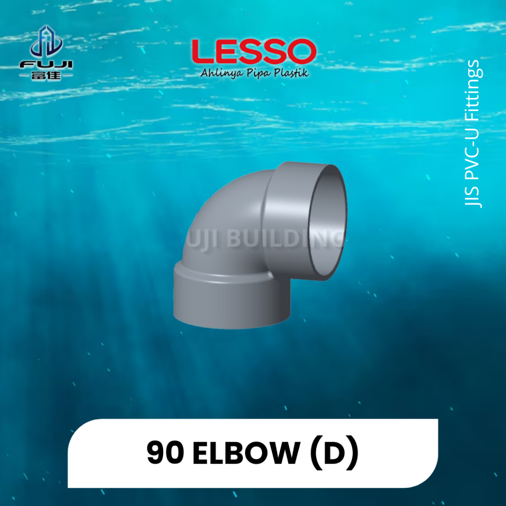 Jual Lesso Fitting Pipa Air PVC-U (D) 90 Elbow 4