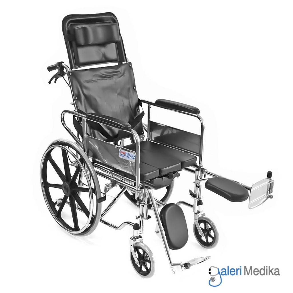 Jual Kursi Roda 3in1 + Meja Makan dan Tempat BAB Multifungsi OneHealth ...