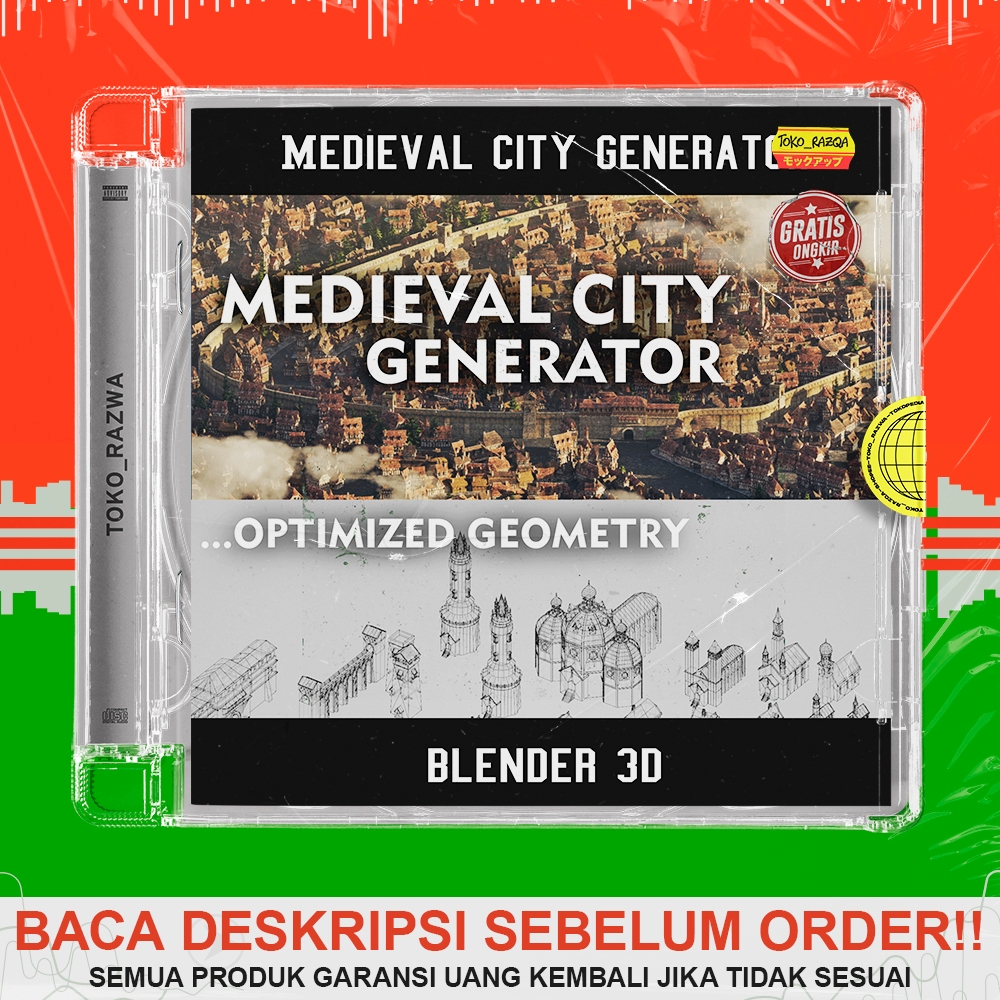 Blender 3D - Medieval City Generator - 030524