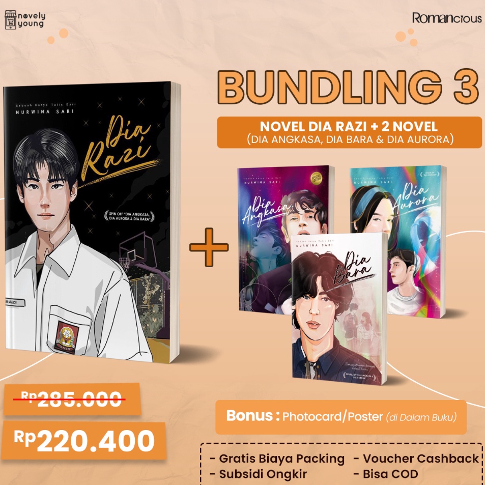 Jual Pusat Pembelian Novel Dia Razi Nurwina Sari Romancious Gratis ...