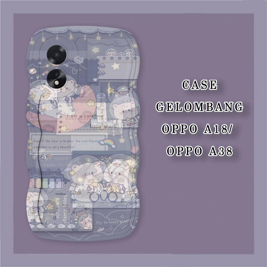 Jual Softcase Gelombang Oppo A18 Oppo A38 Casing Hp Gelombang A18 Oppo A38 Internalid 2744