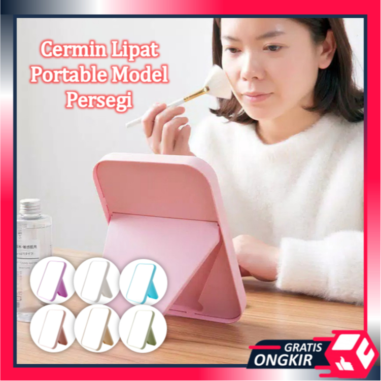 Cermin Lipat Persegi Portable